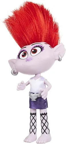 Vista 3 de DREAMWORKS TROLLS Stylin' Barb Fashion Doll con vestido extraíble y accesorio para el cabello, inspirada en Trolls World Tour, niñas de 4 años
