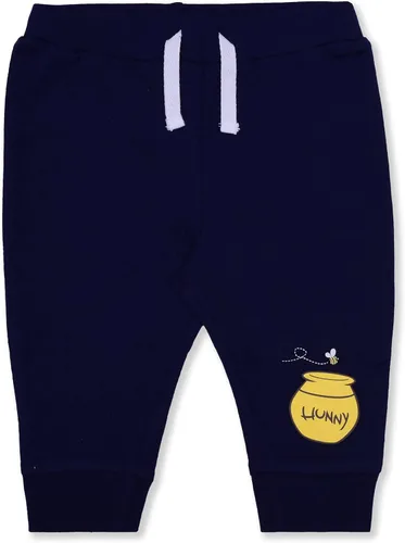 Vista 4 de Disney Winnie The Pooh - Conjunto de body y jogger para niños recién nacidos y bebés, azul marinoamarillo