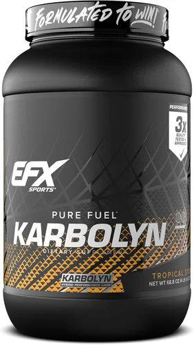 Vista 20 de EFX Sports Karbolyn Fuel Polvo de carbohidratos de absorción rápida Carga de carbohidratos, energía sostenida, recuperación rápida Sin