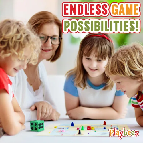 Vista 5 de Juego de dados grandes de espuma, paquete de 12, dados de colores para niños, ideal para aumentar las habilidades matemáticas en el aula, grandes