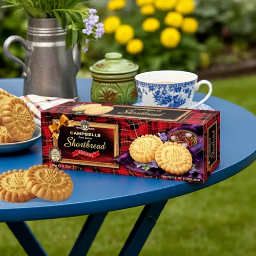 Vista 6 de Campbells Shortbread Pure Butter Rounds 4.23 oz (120g) – Galletas de mantequilla escocesas tradicionales de Escocia, galletas de té inglesas