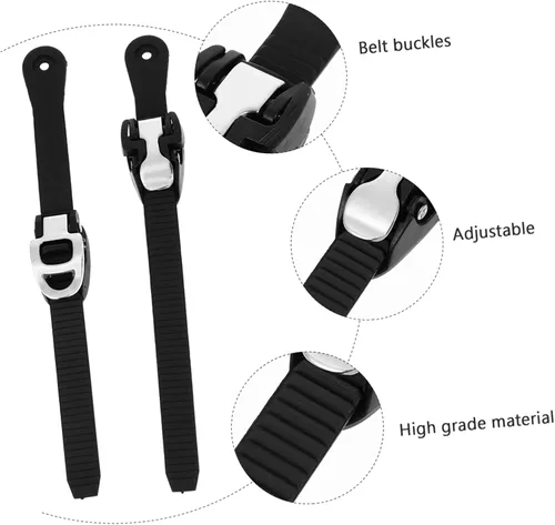Vista 6 de 2 sets patines accesorios de correas fijas hebillas reemplazo para hombres 2 piezas* 2