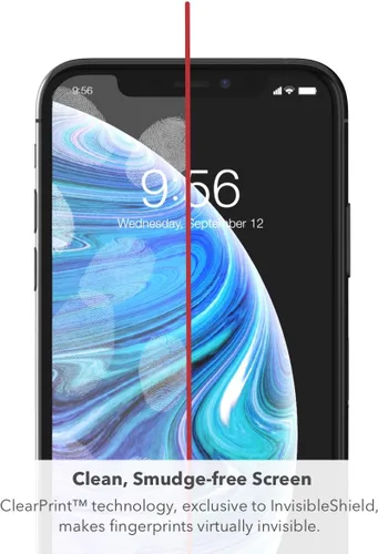 Vista 3 de ZAGG Protector de pantalla de vidrio Elite - Fabricado para Apple iPhone 11 Pro - Pantalla compatible con estuche - InvisibleShield - Protección