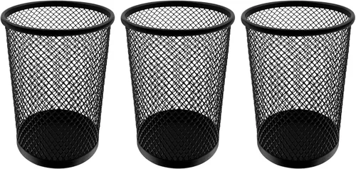 Vista 9 de HSYMQ Portalápices de escritorio, soporte de malla de alambre para organizador de escritorio y accesorios de escritorio de oficina (paquete de 1)