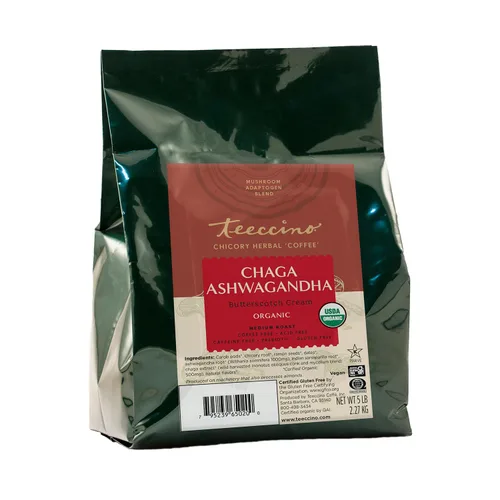 Vista 25 de Teeccino Lion’s Mane Rhodiola Café alternativo de setas adaptogénicas - Rosa - Café de setas herbal con sabor a mane de león y rhodiola, tostado