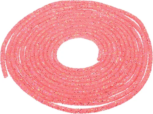 Vista 43 de MECCANIXITY Cuerda de lentejuelas con purpurina de 2.5 yardas, 6mm, 0.24 pulgadas, cuerda de tubo de lentejuelas con diamantes de imitación