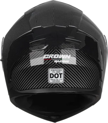 Vista 2 de Casco modular para motocicleta con diseño abatible, aprobado por el DOT con visera extra transparente, cascos de cara completa para motocicleta