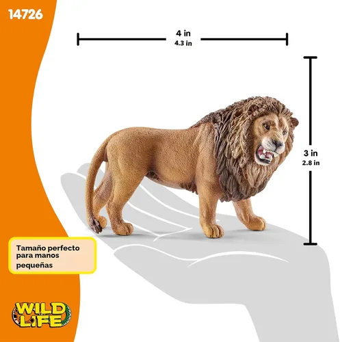 Vista 5 de Figura de león rugiendo Schleich