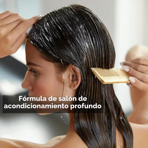 Vista 7 de Kerazon Professional Mascarilla capilar antiencrespamiento con queratina para el cuidado de la queratina, hidratante, hidratación profunda