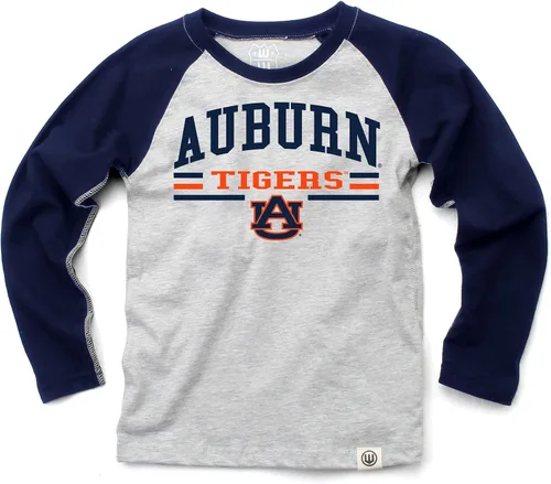 Vista 37 de Wes and Willy NCAA playera raglán de manga larga para niños
