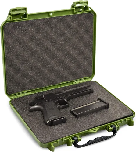 Vista 14 de Evergreen Funda protectora compacta discreta con bloqueo de 2 pistolas y 4 cargadores - CCW/seguro de viaje/especificaciones