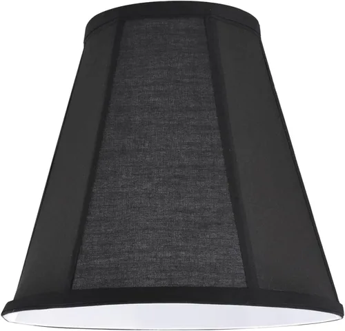 Vista 2 de Aspen Creative 35006A - Pantalla hexagonal de transición para lámpara de construcción de araña, en color negro, 10 pulgadas de ancho