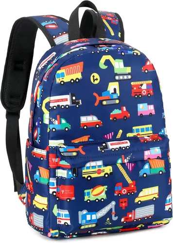 Vista 7 de Mochila preescolar para niños para escuela primaria Camión Marina S Computadora portátil