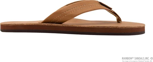 Vista 4 de Rainbow Sandals - Sandalias de cuero de primera calidad para mujer Cafe