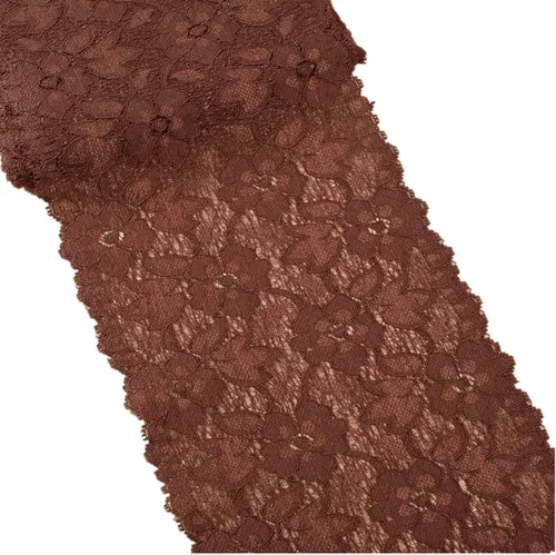 Vista 13 de MSCFTFB Cinta bordada de flores de encaje elástico de 5 yardas de ancho de 6.3 pulgadas de ancho para decoración de ropa, manualidades, boda, baby