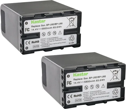 Vista 4 de Kastar Paquete de 1 batería BP-U60 de 14.4 V 5800 mAh de repuesto para Sony PXW-FS7M2K, PXW-FX6, PXW-FX9 XDCAM, PXW-FX9K, PXW-X160, PXW-X180
