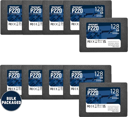 Vista 6 de Patriot Memory P220 128GB SSD interno - SATA 3 2.5" - Unidad de estado sólido - P220S128G25 Factor de forma: 2.5"; Interfaz: SATA 3.