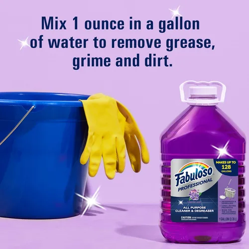Vista 8 de Fabuloso Limpiador y desengrasante profesional multiusos - Lavanda, 1 galón (paquete de 1)