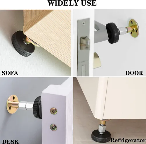 Vista 5 de 4 herramientas antivibraciones para marco de cama, tapones de cabecera ajustables roscados, para evitar que se aflojen, marco de cama, soporte
