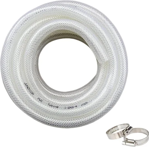 Vista 7 de Tubo de PVC transparente trenzado de alta presión de 1 1/4 pulgadas de diámetro interior x 1 5/8 pulgadas de diámetro exterior de 10 pies, tubo