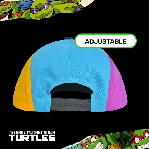 Vista 4 de Concept One TMNT - Gorra de béisbol para adultos, diseño de tortugas ninja con ala plana