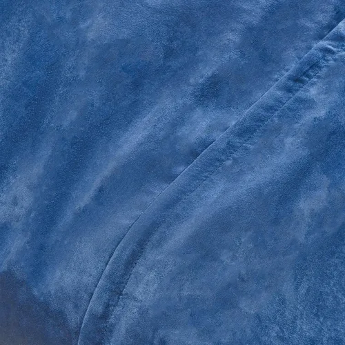 Vista 7 de Puff de microfibra de ante, Azul