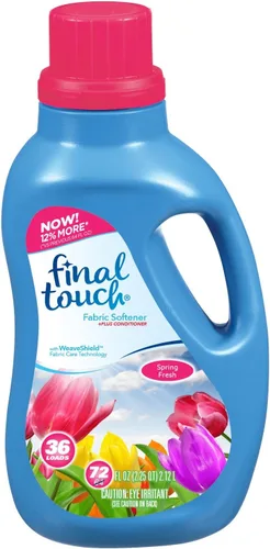 Vista 3 de Final Touch Suavizante líquido de lavanda con tecnología de cuidado de telas WeaveShield Suaviza y refresca la ropa Funciona en todas