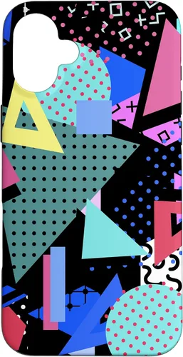 Vista 23 de 80s Geometric Memphis Pattern Vintage 1980s 90s Phone Cover Case for iPhone 17