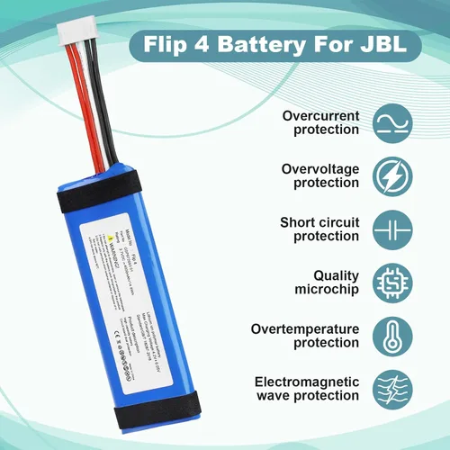 Vista 7 de para JBL Flip 4 Reemplazo de batería: Altavoz Bluetooth Batería Flip4
