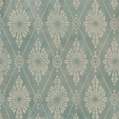 Vista 4 de Plantilla de damasco de diamante - Plantillas de papel tapiz para decoración de bricolaje