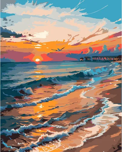 Vista 17 de QUITEDEW Kit de pintura por números para adultos, Times Square para adultos, kits de pintura por números, paisaje de calle, pintura cuadrada