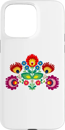 Vista 28 de iPhone 16 Polish Traditional Folk Pattern, Eastern Folklore Case