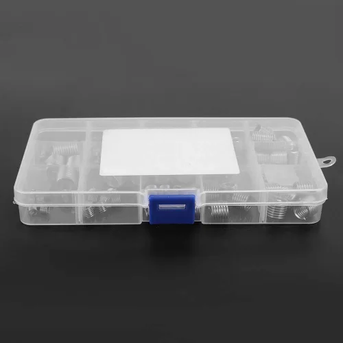 Vista 6 de YWBL-WH Kit surtido de tornillos de herramienta de reparación de rosca de alambre de acero inoxidable 140pcs con caja de plástico