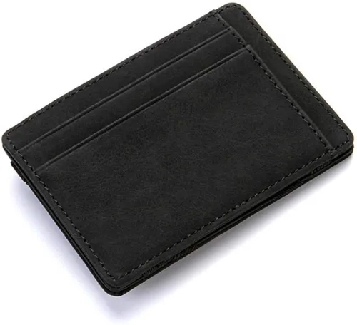 Vista 2 de Fida&Moon - Monedero de piel sintética para hombre, diseño de carteras mágicas