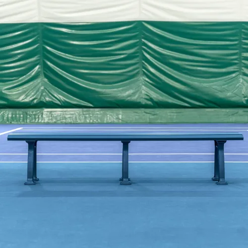 Vista 6 de Vermont Banco de cancha de tenis - 3 y 4 plazas Estándar o sin respaldo (estándar, negro, 3 plazas)