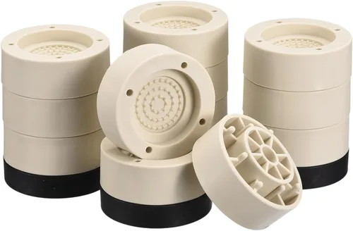 Vista 16 de uxcell Juego de 4 elevadores redondos para muebles, altura de 1.38 pulgadas, elevadores de cama ajustables para marco de cama, mesa, escritorio