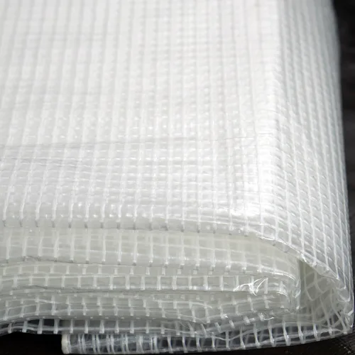 Vista 3 de Toldo de invernadero transparente resistente – Plástico de alta calidad 11 mil (milésima de pulgada) con tejido de malla 3x3 para mayor resistencia