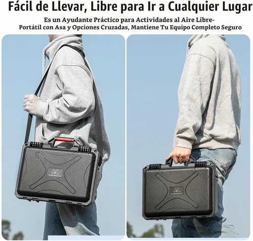 Vista 6 de Mini 5 Pro - Funda rígida impermeable portátil para DJI Mini 5 Pro/4Pro/3Pro/3Pro/3Pro/3, bolsa de almacenamiento de viaje resistente y resistente