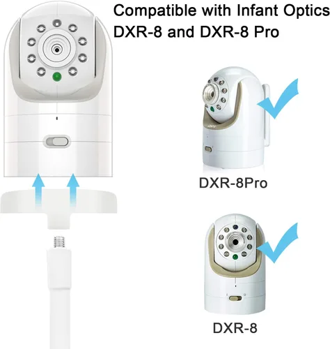 Vista 5 de AOZTSUN Soporte de abrazadera de clip flexible compatible con óptica infantil DXR-8 y DXR-8 PRO Video Baby Monitor Cámara de 15.7 pulgadas Brazo