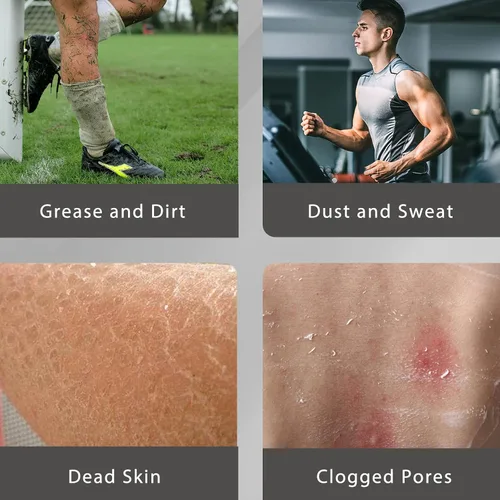 Vista 4 de LOTTA Manopla exfoliante coreana, 2 unidades, guantes de baño, autobronceadores, exfoliantes corporales, tamaño grande, adecuado para hombres