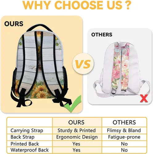 Vista 4 de PAKKITOP Highland Cow - Mochila para adolescentes y mujeres, mochila escolar de 16 pulgadas, mochila escolar de gran capacidad para estudiantes