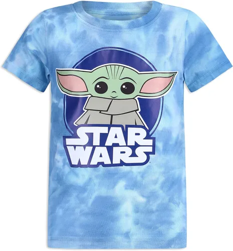 Vista 2 de STAR WARS Lucasfilm - Juego de 3 camisetas gráficas de manga corta para niño Baby Yoda