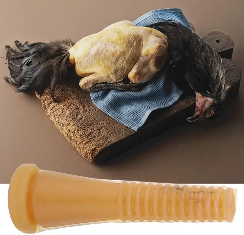 Vista 5 de Fdit 50 piezas de pollo desplumador recogedor de goma de depilación palo pollo gansos aves de corral desplumar dedo desplumador recogedor