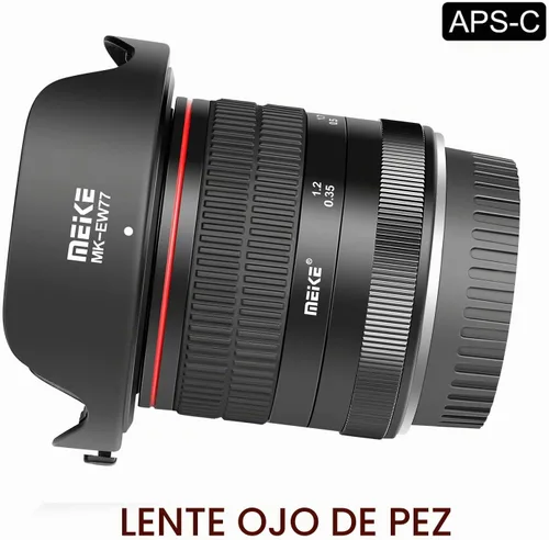 Vista 2 de Meike 0.315 in f3.5 ultra gran angular MF APS-C lente ojo de pez para Canon