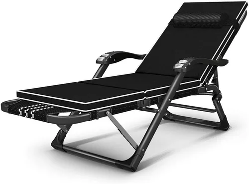 Vista 5 de Patio Lounge Chairs Reclining Chair, Foldable and Easy to Carry 180° Flat Recliner, Massage Armrest, Multi-Angle Adjustment, Four Seasons Universal