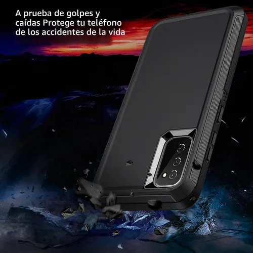Vista 3 de para Galaxy S20 FE 5g Funda, Protección Completa de 3 Capas Resistente a Golpes, Anti-caída y Anti-polvo, Cubierta Rígida de Alto Impacto
