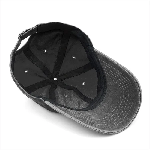 Vista 4 de Unisex Skull-Chef - Calavera de cocina vintage, gorra de béisbol ajustable de algodón para papá