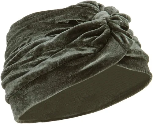Vista 4 de Jeanne Simmons - Gorro turbante de terciopelo para mujer