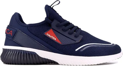 Vista 2 de Nautica Zapatillas deportivas para hombre cómodas informales con cordones a la moda para caminar pantalones deportivos ligeros