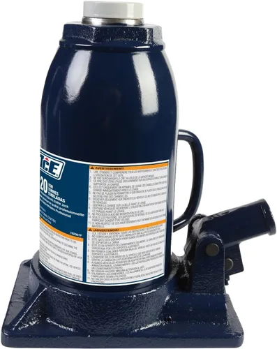 Vista 8 de TCE Torin ATH950001BU - Gato de botella de coche de elevación rápida profesional de doble pistón de 50 toneladas (100,000 libras) con medidor